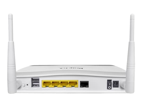 Draytek Vigor 2766ac - Trådlös router - DSL-modem 4-ports-switch - 1GbE - WAN-portar: 2 - Wi-Fi 5 - Dubbelband - väggmonterbar