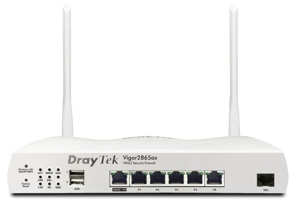 Draytek Vigor 2865ax - - DSL-modem - GigE, PPP - 802.11n/ac Wave 2