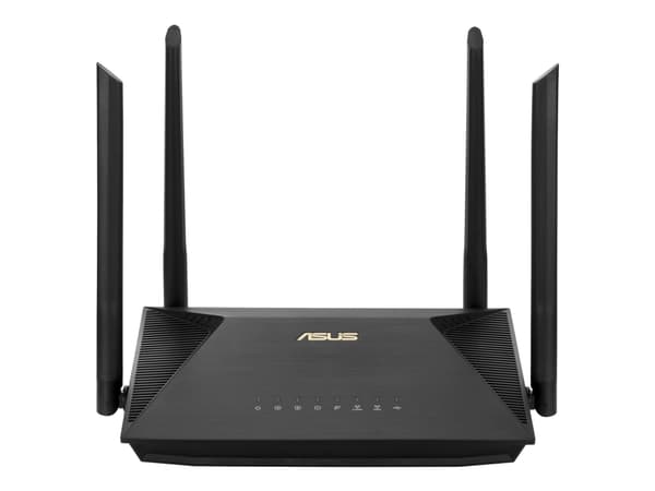 ASUS RT-AX53U trådløs ruter Gigabit Ethernet Dobbelbånd (2.4 GHz / 5 GHz) 4G Sort
