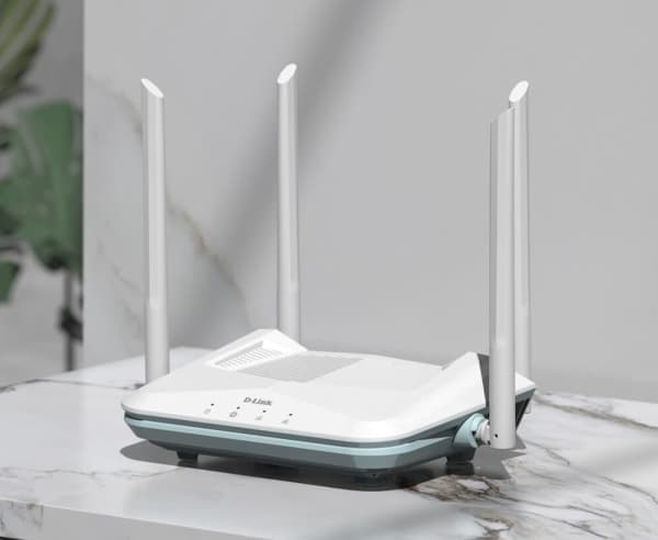 D-Link R15, Wi-Fi 6 (802.11ax), Dual-band (2,4 GHz / 5 GHz), Nätverksansluten (Ethernet), Vit, Bordsrouter