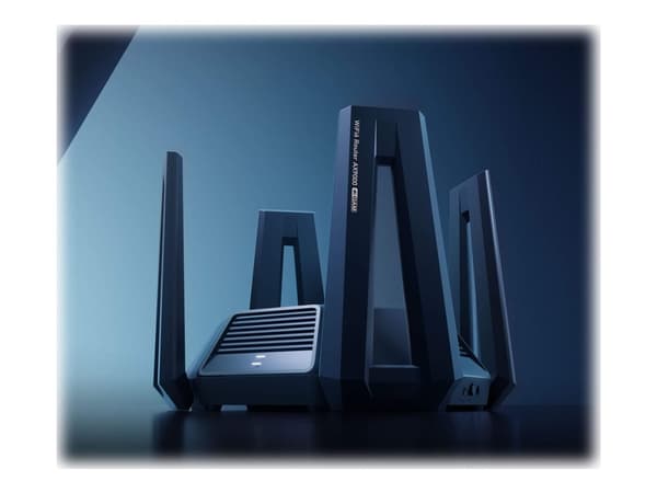 Xiaomi MI Router AX9000 - Trådløs ruter 3-portssvitsj - 1GbE - WAN-porter: 2 - Wi-Fi 6 - Dobbeltbånd