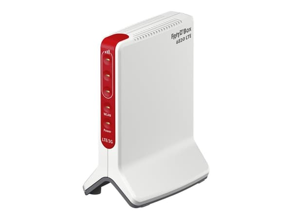 FRITZ!Box Box 6820 LTE International trådløs ruter Gigabit Ethernet Enkeltbånd (2.4 GHz) 4G Rød, Hvit
