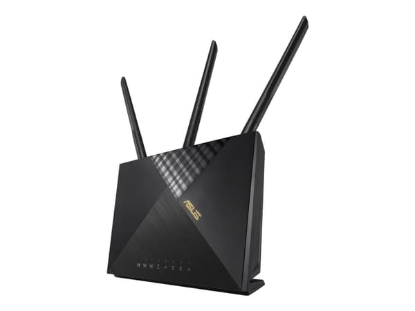 ASUS 4G-AX56 - Trådlös router - WWAN 4-ports-switch - 1GbE - Wi-Fi 6 - Dubbelband tjänst ingår ej