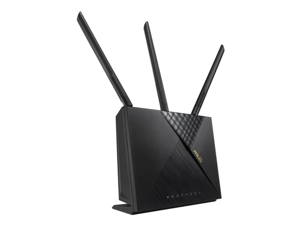 ASUS 4G-AX56 - Trådlös router - WWAN 4-ports-switch - 1GbE - Wi-Fi 6 - Dubbelband tjänst ingår ej