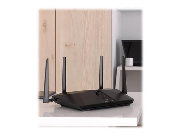 NETGEAR Nighthawk AX/5-Stream AX2400 WiFi 6 Router (RAX30), Wi-Fi 6 (802.11ax), Kaksitaajuus (2,4 GHz/5 GHz), Ethernet LAN, Musta, Pöytäreititin