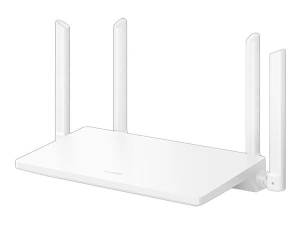 Huawei WiFi AX2 - Trådløs ruter 2-port svitsj - 1GbE - Wi-Fi 6 - Dobbeltbånd Hvit