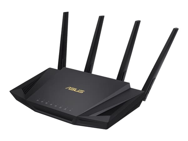 ASUS RT-AX58U - Trådløs ruter 4-portssvitsj - 1GbE - Wi-Fi 6 - Dobbeltbånd