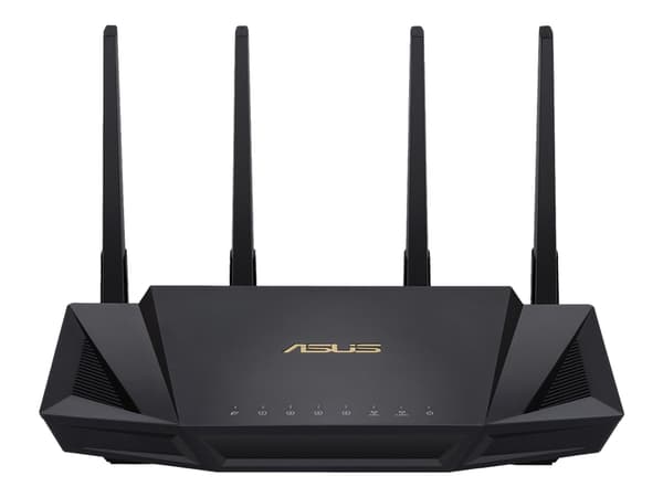 ASUS RT-AX58U - Trådløs ruter 4-portssvitsj - 1GbE - Wi-Fi 6 - Dobbeltbånd