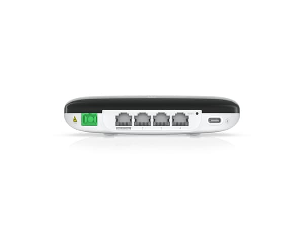 Ubiquiti UFiber WiFi6 - Trådløs ruter - GPON-terminal 4-portssvitsj - 1GbE - Wi-Fi 6 - Dobbeltbånd