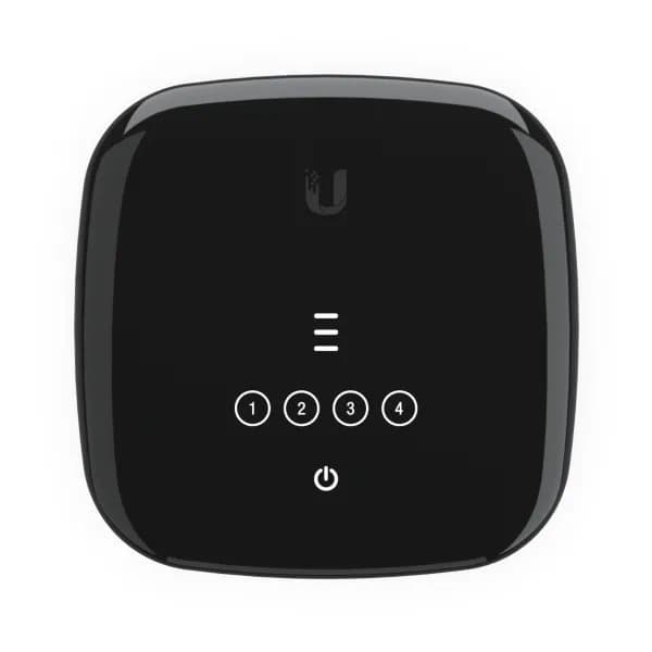 Ubiquiti UFiber WiFi6 - Trådløs ruter - GPON-terminal 4-portssvitsj - 1GbE - Wi-Fi 6 - Dobbeltbånd