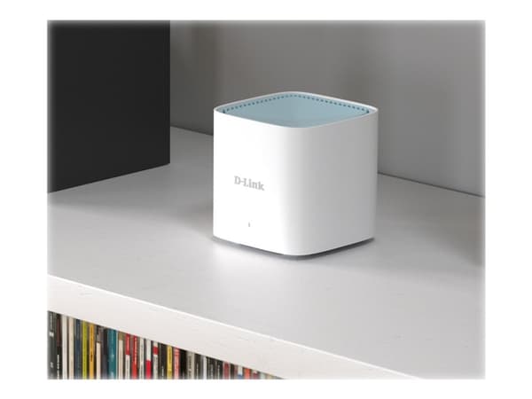 D-Link EAGLE PRO AI M15 - Wi-Fi-system - (3 rutere) - inntil 500 kvm - maske 1GbE - Wi-Fi 6 - Dobbeltbånd Hvit