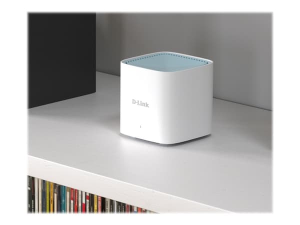 D-Link EAGLE PRO AI M15 - Wi-Fi-system - (2 rutere) - inntil 370 kvm - maske 1GbE - Wi-Fi 6 - Dobbeltbånd