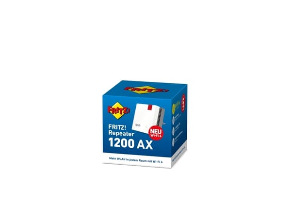 AVM FRITZ! Repeater 1200 AX - Räckviddsökare för wifi - 1GbE - Wi-Fi 6 - 2.4 GHz, 5 GHz