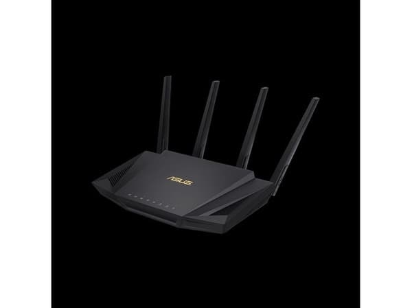 ASUS RT-AX58U V2 - Trådløs ruter 4-portssvitsj - 1GbE - Wi-Fi 6 - Dobbeltbånd
