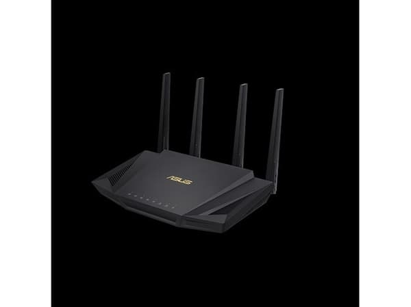 ASUS RT-AX58U V2 - Trådløs ruter 4-portssvitsj - 1GbE - Wi-Fi 6 - Dobbeltbånd