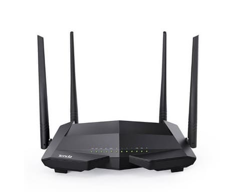 Tenda V1200, Wi-Fi 5 (802.11ac), Dobbelbånd (2.4 GHz / 5 GHz), Ethernet/bredbåndsforbindelse, VDSL2, Sort, Frittstående router