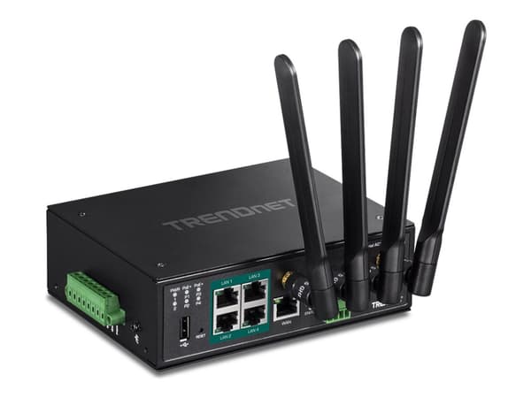 Trendnet TI-WP100, Wi-Fi 5 (802.11ac), Kaksitaajuus (2,4 GHz/5 GHz), Ethernet LAN, 3G, Musta, Pöytäreititin
