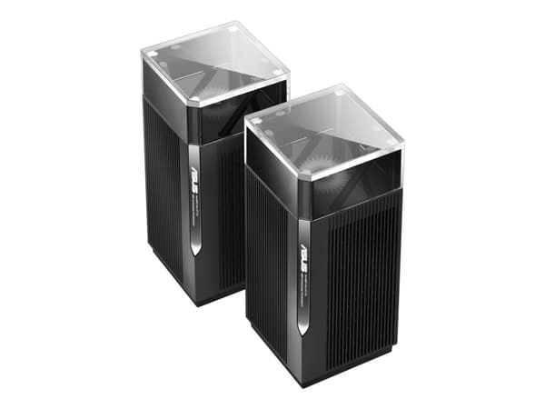 ASUS ZenWiFi Pro XT12 - Wifi-system - (2 routrar) - upp till 6000 kvadratfot - mesh 1GbE, 2.5GbE - Wi-Fi 6 - Trippelband
