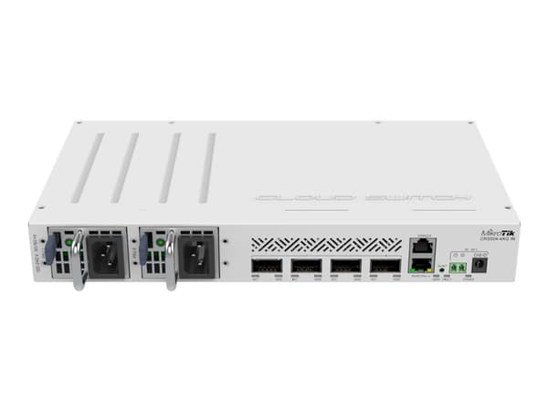MikroTik CRS504-4XQ-IN - Switch - Administrerad - 4 x 100 Gigabit QSFP28 - skrivbordsmodell, rackmonterbar - för MikroTik G1040A-60WF, XQ+31LC02D, XQ