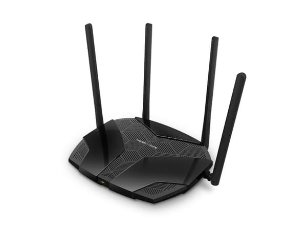 Mercusys MR80X V2 - Trådløs ruter 3-portssvitsj - 1GbE - Wi-Fi 6 - Dobbeltbånd
