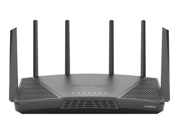 Synology RT6600AX - Trådlös router 4-ports-switch - 1GbE, 2.5GbE - WAN-portar: 2 - Wi-Fi 6 - Trippelband