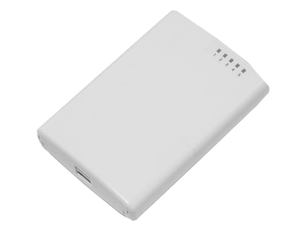 MikroTik RouterBOARD PowerBox - Router 4-ports-switch - DIN-skenmonterbar, pålmonterbar