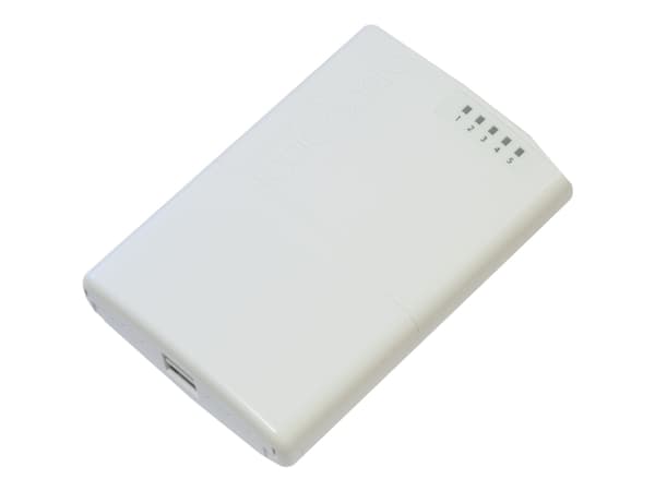 MikroTik RouterBOARD PowerBox - Router 4-ports-switch - DIN-skenmonterbar, pålmonterbar
