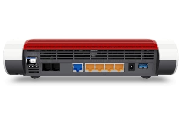 AVM FRITZ!Box 5590 Fiber - Trådløs ruter - maske - GPON-terminal / talekort 1GbE, 2.5GbE, GPON, AON - Wi-Fi 6 - Dobbeltbånd - VoIP-telefonadapter (DE