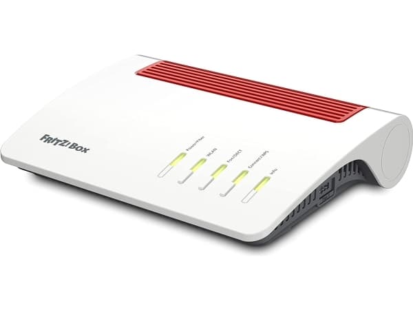 AVM FRITZ!Box 5590 Fiber - Trådløs ruter - maske - GPON-terminal / talekort 1GbE, 2.5GbE, GPON, AON - Wi-Fi 6 - Dobbeltbånd - VoIP-telefonadapter (DE