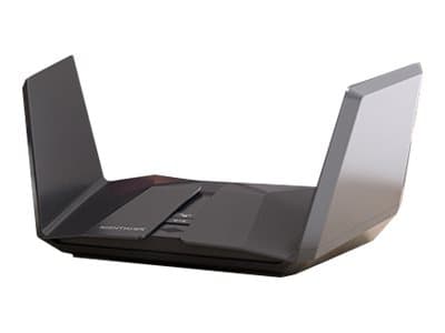 NETGEAR Nighthawk RAXE500 - Trådløs ruter 4-portssvitsj - 1GbE, 2.5GbE - Wi-Fi 6E - Multibånd Sort