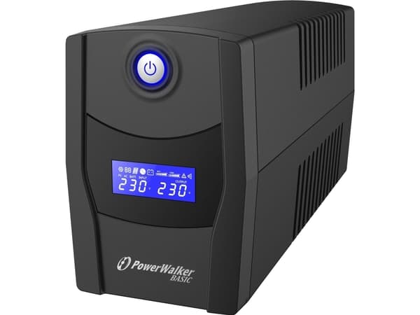 PowerWalker Basic VI 1000 STL FR - UPS - AC 162 - 290 V - 600 watt - 1000 VA - 9 Ah - USB - utgangskontakter: 2