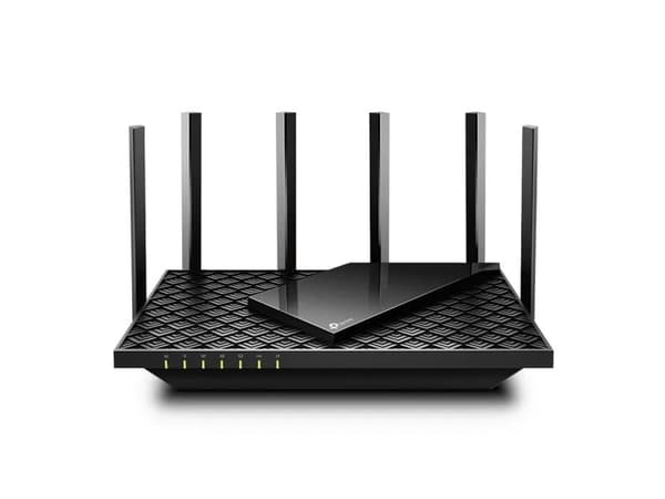 TP-Link Archer AX72, Wi-Fi 6 (802.11ax), Dual-band (2,4 GHz / 5 GHz), Nätverksansluten (Ethernet), Svart, Bärbar router