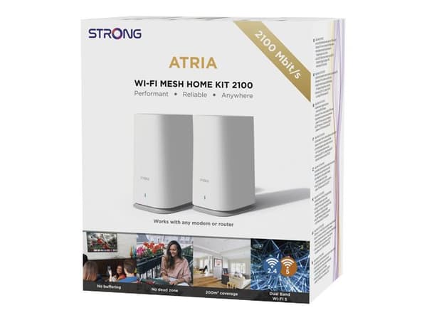 Strong ATRIA Mesh Home Kit 2100 - Wifi-system - (2 routrar) - upp till ...