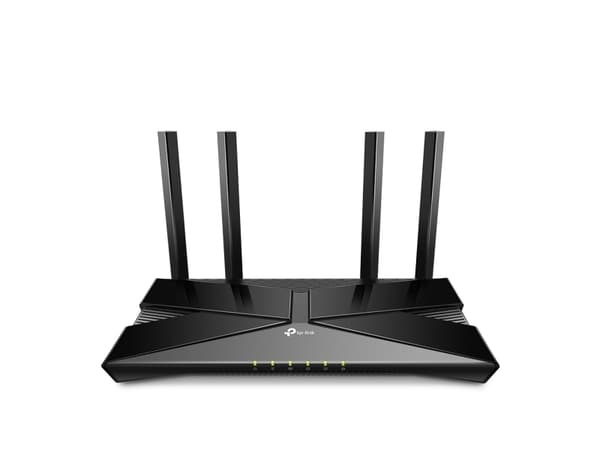 TP-Link EX220, Wi-Fi 6 (802.11ax), Dobbelbånd (2.4 GHz / 5 GHz), Ethernet/bredbåndsforbindelse, Sort, Frittstående router Sort