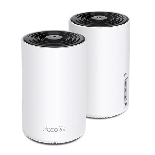 TP-Link | Deco XE75 V1 - Wi-Fi-system (2 rutere) - op til 5500 sq.ft - mesh - GigE - Wi-Fi 6E - Tri-Band