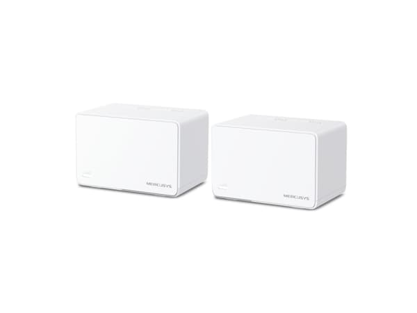 Mercusys Halo H80X (2-pack), Hvit, Innvendig lys, Mesh system, 460 m², Dobbelbånd (2.4 GHz / 5 GHz), Wi-Fi 6 (802.11ax) Hvit