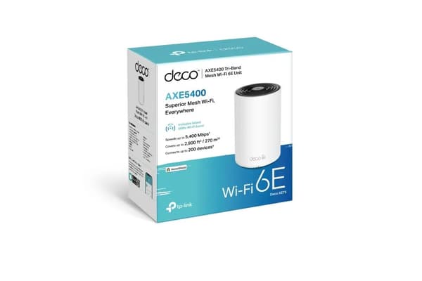 TP-Link Deco XE75 - Wi-Fi-system (1 router) - mesh - GigE - Wi-Fi 6E - Tri-Band