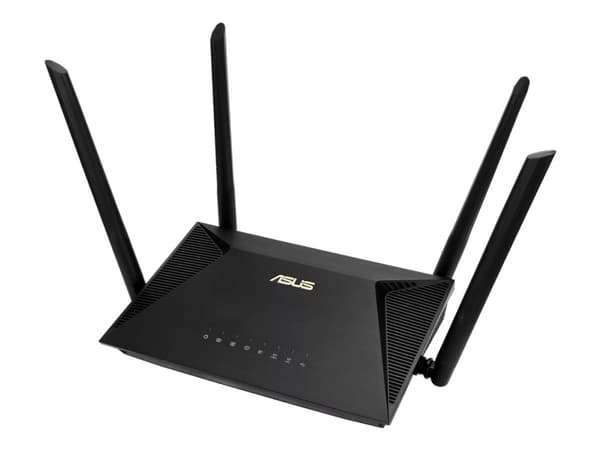 ASUS RT-AX1800U - Trådløs ruter 3-portssvitsj - 1GbE - Wi-Fi 6 - Dobbeltbånd