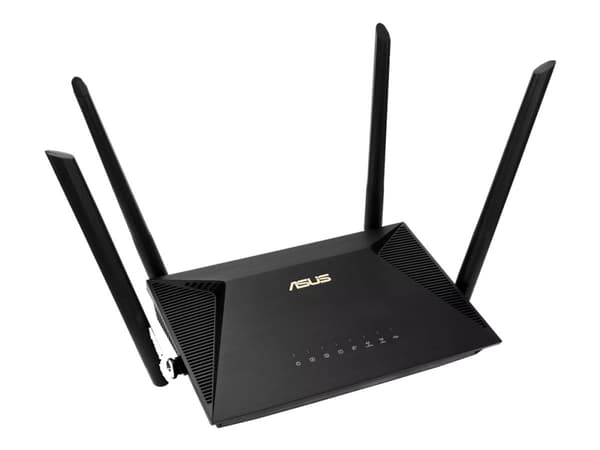 ASUS RT-AX1800U - Trådløs ruter 3-portssvitsj - 1GbE - Wi-Fi 6 - Dobbeltbånd