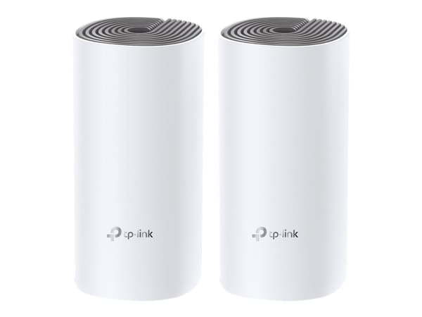 TP-Link Deco E4 (2-pack), Valkoinen, Harmaa, Sisäinen, Verkkojärjestelmä, LAN, WLAN, 0 - 40 °C, -40 - 70 °C