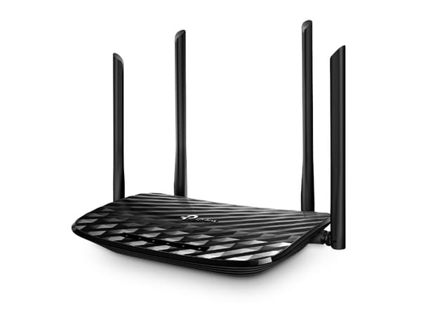 TP-Link Archer C6 V3.20 - Trådløs ruter - 4-portssvitsj - GigE - Wi-Fi 5 - Dobbeltbånd