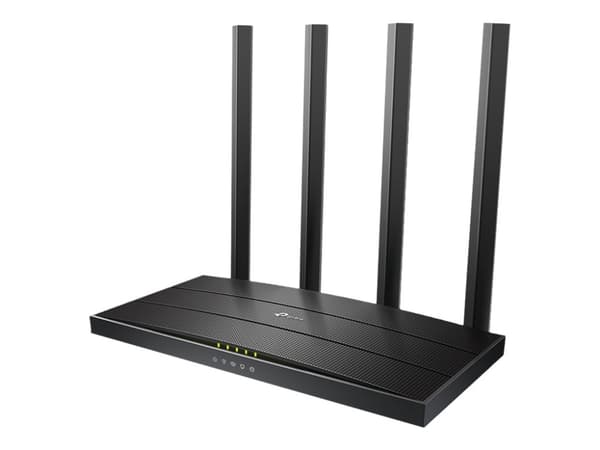 TP-Link Archer C6 V3.20 - Trådløs ruter - 4-portssvitsj - GigE - Wi-Fi 5 - Dobbeltbånd