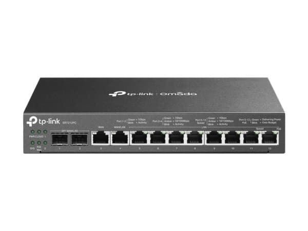 TP-Link ER7212PC, Ethernet WAN, Gigabit Ethernet, Sort