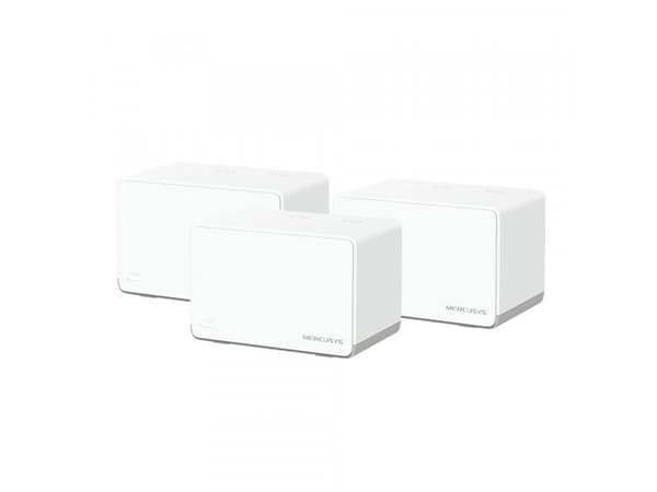 Mercusys Halo H70X V1 - Wifi-system - (3 routers) - upp till 6000 kvadratfot - mesh 1GbE - Wi-Fi 6 - Dubbelband (paket om 3)