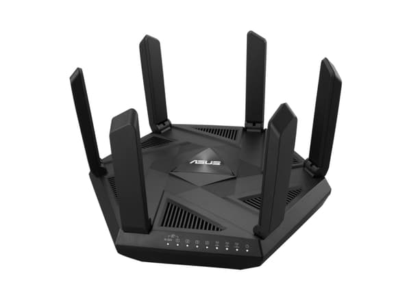 ASUS RT-AXE7800 - Trådløs ruter 4-portssvitsj - 1GbE, 2.5GbE - WAN-porter: 2 - Wi-Fi 6E - Multibånd