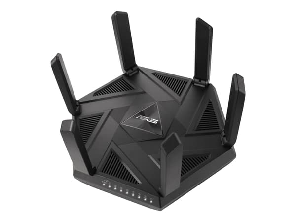 ASUS RT-AXE7800 - Trådløs ruter 4-portssvitsj - 1GbE, 2.5GbE - WAN-porter: 2 - Wi-Fi 6E - Multibånd