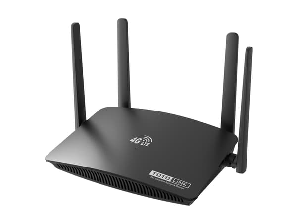 TOTOLINK LR350 2.4GHZ WIRELESS 4G LTE ROUTER, Wi-Fi 4 (802.11n), Enkeltbånd (2.4 GHz), Ethernet/bredbåndsforbindelse, 4G, Sort, Skrivebord/stolperute