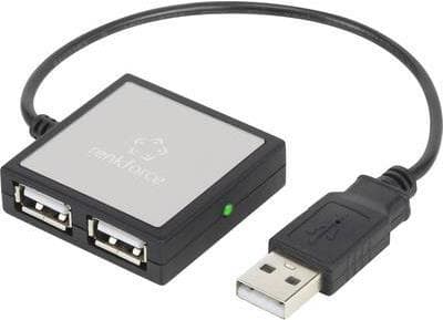 Renkforce 4 Port USB 2.0 Hub Sølv (RF-4840290)