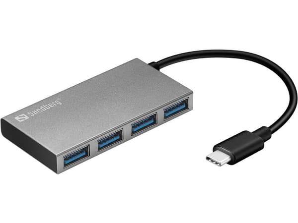 Sandberg Pocket Hub - Hub - 4x SuperSpeed USB 3.0 - Desktop
