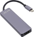 Miniatyrbild 1 av 5: InLine® multifunktionshubb USB 3.2 Gen.1, 2x USB-A 5Gb/s + HDMI 4K/30Hz + kortläsare, aluminium, grå (33271I)